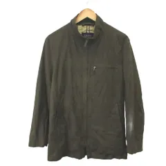 バーバリー ロンドン BURBERRY LONDON ライダースジャケット 上着 M カーキ 無地 スタンドカラー 長袖 /MD ■ECD005のサムネイル
