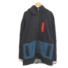 カッパ kappa ジャケット マウンテンパーカー上着 XXL 黒、ネイビー フード付き 長袖 フルジップ /RY ■ECD005のサムネイル