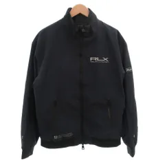 アールエルエックス ラルフローレン RLX RALPH LAUREN GOLF ウォーター リペラント ジャケット ブルゾン ロゴ プリント L 紺 ネイビー /FFのサムネイル
