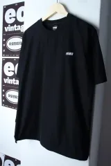 (M-L) FCMM 半袖Tシャツ ウーブン ウォームアップ ナイロン ブラック-811Eのサムネイル