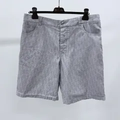 S+級/52 ディオール オブリーク デニム パンツ ハーフパンツ グレーのサムネイル