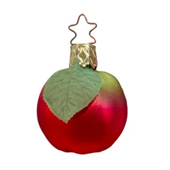 INGE-GLAS Vintage ドイツ製 ミニアップル りんご ガラスオーナメント　クリスマスオーナメント ヴィンテージのサムネイル