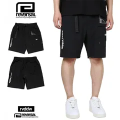 リバーサル ハーフパンツ reversal ショートパンツ ナイロンショーツ メンズ レディース ブランド 大きいサイズ おしゃれ おすすめ 人気 格闘技 黒 ストレッチ 4WAY素材 reversal624 ブラック M L XLのサムネイル