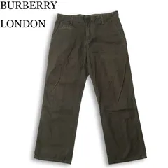 BURBERRY LONDON バーバリー ロンドン 通年★ ロゴタグ ストレート スラックス パンツ Sz.85 メンズ 日本製のサムネイル
