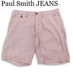 Paul Smith JEANS ポールスミス ジーンズ 春夏★ ストレッチ 千鳥格子 ショート パンツ Sz.L メンズのサムネイル
