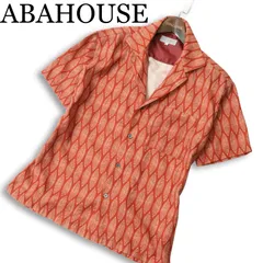 ABAHOUSE アバハウス 春夏★ 半袖 総柄 ビッグシルエット オープンカラー アロハ シャツ Sz.46 メンズのサムネイル
