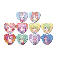 【中古】バッジ・ビンズ 全10種セット 「プリンセッション・オーケストラ トレーディング Ani-Art clear label ハート型缶バッジ」