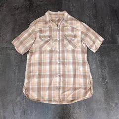DUBBLEWORKS S/S Western Shirt Men's sz40 Brown Check ダブルワークス 半袖ウエスタンシャツ メンズ 40 ブラウン系 チェックのサムネイル