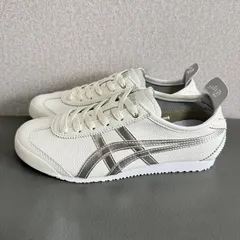 Onitsuka Tiger MEXICO 66 スニーカー オニツカタイガー シューズ 靴 カジュアルシューズ ユニセックス スポーツシューズ 男女兼用 ローカット スニーカー 箱付き ホワイト＆シルバー