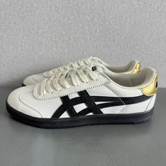 Onitsuka Tiger Tokuten シューズ オニツカタイガー スニーカー 男女兼用 ローカットスニーカー カジュアルシューズ スポーツシューズ 箱付 ホワイト＆ブラック＆ゴールド