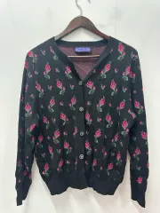 【1万円 ヴィンテージ 最安値】anna sui アナスイ ブラック ローズ パータン カーディガン 100のサムネイル