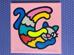 ポ*中様 「 今、愛を伝えに 」｜絵画 原画 抽象画 絵 動物画 ドローイング フラワーライオン」｜絵画 原画 抽象画 絵 動物画 ドローイング ポップ