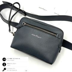 サンローラン キャンプ カメラバッグ 黒 ナイロン レザー 付属品付き 