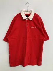 RVCA ルーカ ポロシャツ S レッド 無地 ワンポイント ブランドロゴ 半袖 メンズのサムネイル