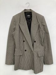 ZARA XS チェック柄 テーラードジャケット 34サイズ - メルカリ