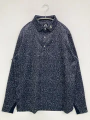 FOOT JOY ポロシャツ XL ネイビー ブランドロゴ その他総柄 長袖 メンズのサムネイル