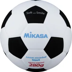 ミカサ MIKASA サッカー スマイルサッカー 4号球 ホワイトブラック 白黒 EVA製ボール 小学生全般用 子ども キッズ ジュニア 休み時間 学校 遊び 球技大会 運動会  SF428WBK ホワイト/ブラックのサムネイル