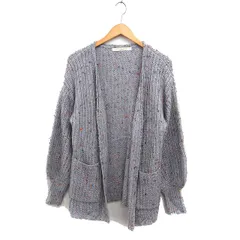 カージュ Khaju カラーネップ カーディガン ロング丈 グレー 灰 /FT24のサムネイル