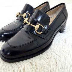 GUCCI グッチ ホースビットローファー　22cm ブラック グッチ GUCCI ローファー ホースビット ブラック 黒 22cm - メルカリ