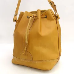 BREE / ブリー ◆ショルダーバッグ/巾着/ヌメ革/レザー/キャメル 【バッグ/バック/BAG/鞄/カバン】 メンズファッション【中古】 のサムネイル