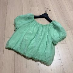 新品☆POPPY☆ギンガムオーガンジーシアーチュニック - メルカリ