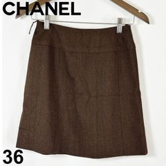 美品】CHANEL ツイード チェック ココボタン フレアスカート38 | Mercari