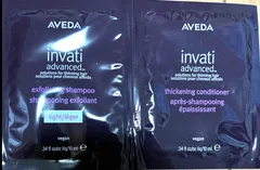 【アヴェダ】 インヴァティアドバンス　ヘアデンス　コンディショナー/インヴァティ　アドバンス　エクスフォリエイティング　シャンプーライト　サンプル　15SETのサムネイル