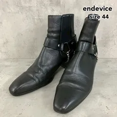 endevice エンデヴァイス 44 サイドゴア リング ブーツ ヒールブーツ ブラック ドレスシューズ キレイめ モード ロック V系 ホスト ステージ 衣装 紳士靴 カジュアル ★ ■■のサムネイル
