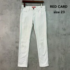 RED CARD レッドカード 23 12503 アニバーサリー20th デニム パンツ ジーンズ ジーパン ズボン ボトムス ホワイト 白 スリム テーパード 日本製 スキニー ストレッチ カジュアル アパレル ★ ■◇ ■◆