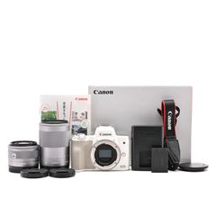 美品！価格交渉ok canon eos kiss mダブルズームキット ホワイト