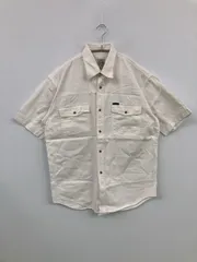 Lee Cooper シャツ/ブラウス L ホワイト 無地 ワンポイント ミドル丈 半袖 レギュラーカラー メンズのサムネイル
