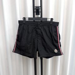極美品】MONCLER スイムショーツ 近年 ロゴ トリコロール 黒 M - メルカリ