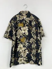 Kaluluwa シャツ/ブラウス SMALL ブラック 花柄・ボタニカル柄 その他総柄 ミドル丈 半袖 レギュラーカラー メンズのサムネイル