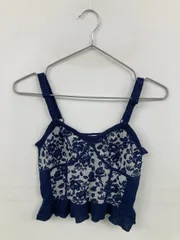 Lily brown リリーブラウン キャミソール F ネイビー 花柄・ボタニカル柄 フリル カップなし レディースのサムネイル