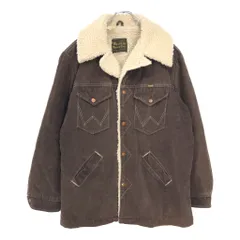 70年代 Wrangler ラングラー ランチジャケット ヴィンテージ ブラウン(メンズ L)中古 古着 V6129のサムネイル