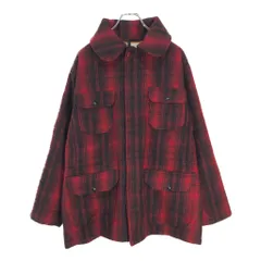 70年代 USA製 WOOLRICH ウールリッチ マッキーノジャケット ヴィンテージ アウトドア チェック レッド(メンズ 44)中古 古着 V6238のサムネイル