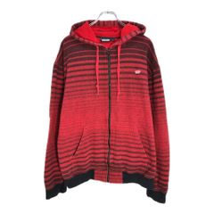 VANS 반즈 풀 Zip 파커 보더 레드(맨즈 L) 중고 헌 옷 V7605