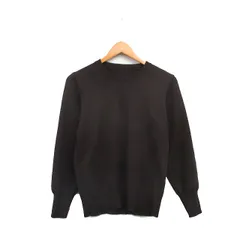 スタイルデリ STYLE DELI ニット セーター 長袖 シンプル M ダークブラウン 茶 /KT22のサムネイル