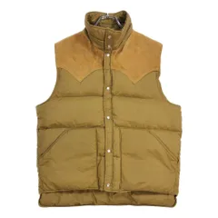 70年代 WOOLRICH ウールリッチ ウエスタン ダウン ベスト アウター ヴィンテージ アウトドア ブラウン(メンズ L)中古 古着 V6038のサムネイル