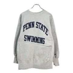 90년대 USA제 Champion 챔피언 PENN STATE 칼리지 스웨트 그레이(맨즈 L) 중고 헌 옷 V6134