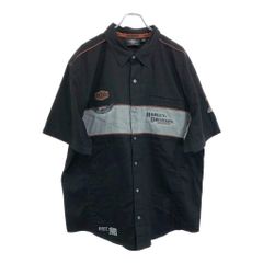 HARLEY DAVIDSON 할리 데이비슨 워크 셔츠 모터사이클 블랙(맨즈 2XL) 중고 헌 옷 U8695