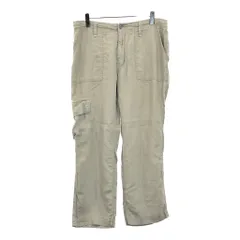 OLD NAVY オールドネイビー カーゴ リネンパンツ ベージュ(メンズ W34 L30)中古 古着 V3482のサムネイル