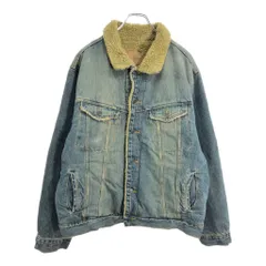OLD NAVY オールドネイビー ボア デニムジャケット Y2K ブルー(メンズ L)中古 古着 V5244のサムネイル