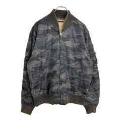 ALPHA INDUSTRIES 알파 인더스트리즈 플라이트 재킷 밀리터리 위장 블랙(맨즈 XL) 중고 헌 옷 V5245