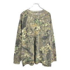 MOSSY OAK 모시 오크 긴팔 T셔츠 아웃도어 Y2K 리얼 트리 카모 브라운(맨즈 XL) 중고 헌 옷 V5297