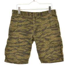 00s オールドステューシー ショートパンツ W34 タイガーカモ Y2K