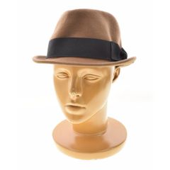 BRUNEL&Co. ◇ ビッグベレー ◇ 茶芯ホースレザー 38 レザーハット