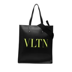 ヴァレンティノ ロゴプリント スタッズ トートバッグ ハンドバッグ ブラック レザー レディース VALENTINO【1-0273828】のサムネイル