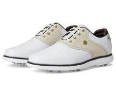 フットジョイ レディース シューズ スニーカー FootJoy Traditions Golf Shoes Previouseason WhiteTanBlack ホワイトのサムネイル