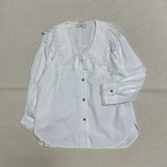 CARLA 2way Silky Over Shirt / Pale Blue - メルカリ